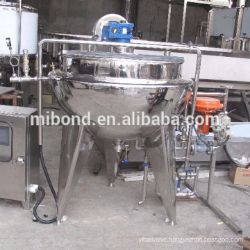 50Lt-500Lt Industrial Electric Steam Jacketed Cooking Kettle Machine With Agitator Mixer